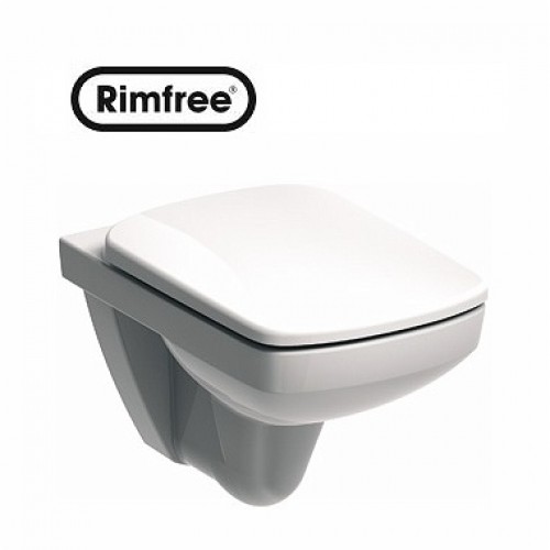 NOVA PRO унитаз подвесной, прямоугольный, Rimfree, с сидением из материала Duroplast Soft Close