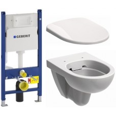Комплект: NOVA PRO Rimfree унитаз подвесной , Geberit Duofix 3в1, сидение Duroplast soft-close